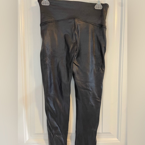 Black Faux Leather Spanx by Sara Blakely - Picture 3 of 5